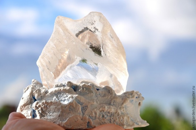 Создаём интерьерную статуэтку из стекла и гипса "Айсберг": часть 3 Создаём интерьерную статуэтку из стекла и гипса "Айсберг": часть 3