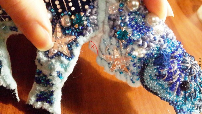 Создаем необычное интерьерное украшение в совмещенной технике вышивки и оригами: часть 2