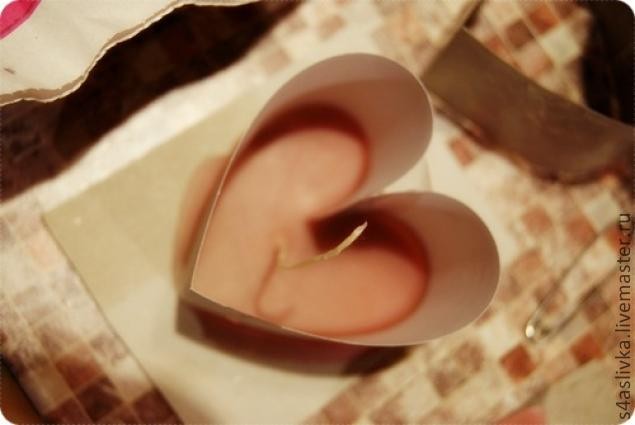 Романтичная воздушная свеча ручной работы