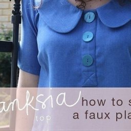 Техники шитья: круглый воротник с застежкой на пуговицы