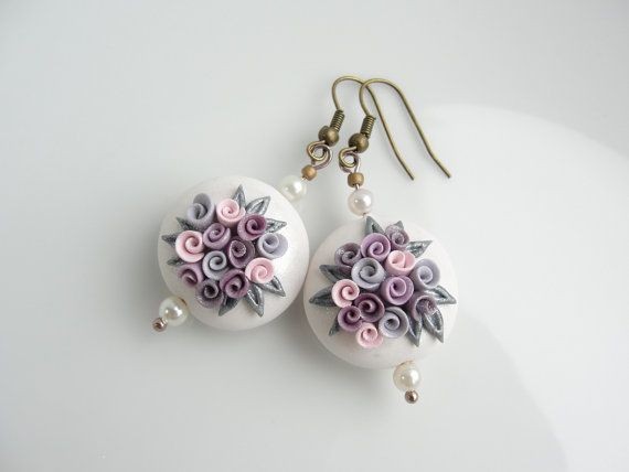 Серьги из полимерной глины