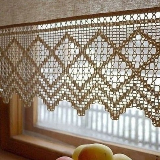 Вязаные занавески Вязаные занавески