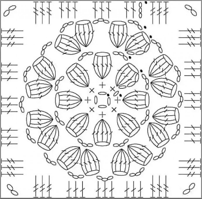 ​Вяжем красивые пледы из мотивов