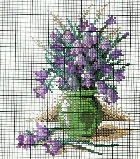 Вышиваем прекрасные букеты цветов