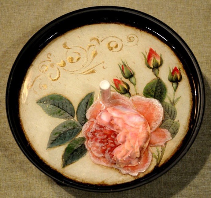 Декорирование часов с необычным стерео-эффектом: часть 5