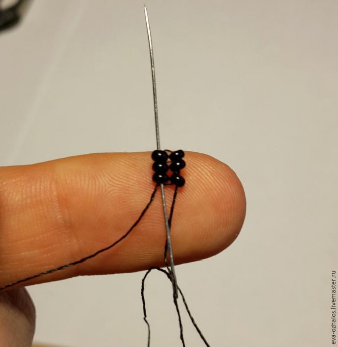 ​Делаем брошь-цветок "Черная георгина": часть 2