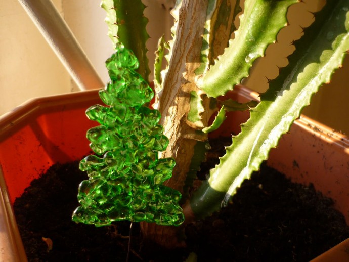 Ёлочки из стеклянной бутылки: часть 2 Ёлочки из стеклянной бутылки: часть 2