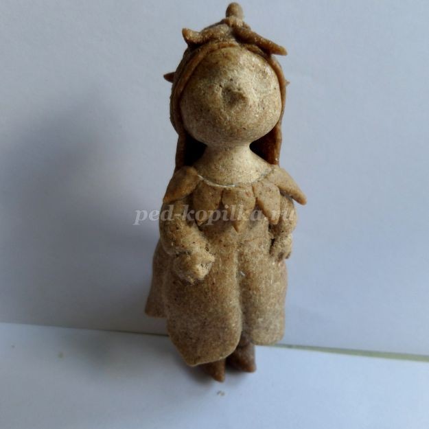 Ёлочная игрушка "Дюймовочка из опилок": часть 3 Ёлочная игрушка "Дюймовочка из опилок": часть 3