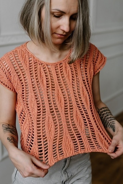 Ажурный узор дорожками