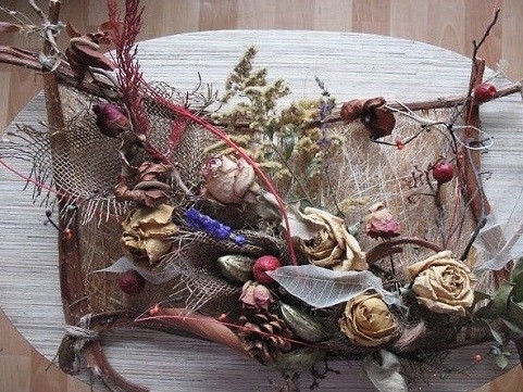 Долгоиграющие панно из сухоцветов Долгоиграющие панно из сухоцветов