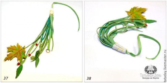Делаем осеннюю подвеску-брелок для сумки: часть 3