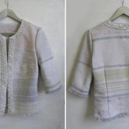 Модный жакет из... бабушкиного половика