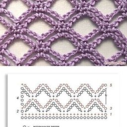 Несколько замечательных примеров вязания "сеточки"