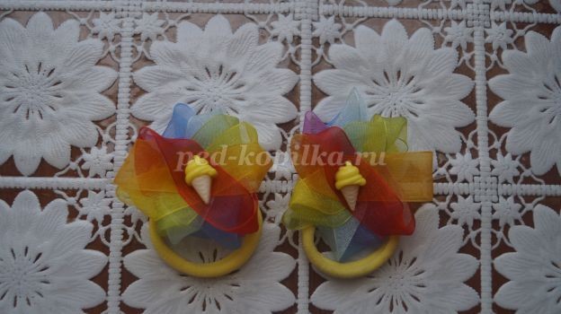 ​Резинка для волос из капроновых лент