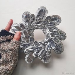 Серебряный венок своими руками