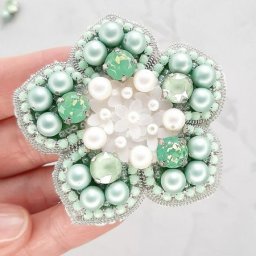 ​Создаем брошь-цветок: часть 1