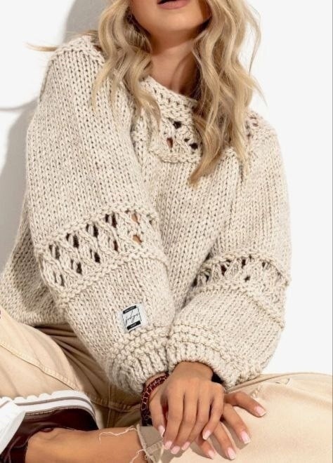 Узор из объемной пряжи