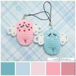 Вяжем крючком брелок для ключей "Ангелочек"