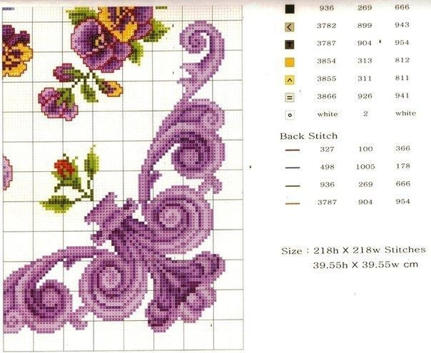 Вышиваем красивую подушку