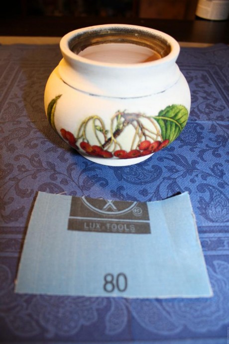 ​Искусственное состаривание "Горшочек для хранения": часть 2