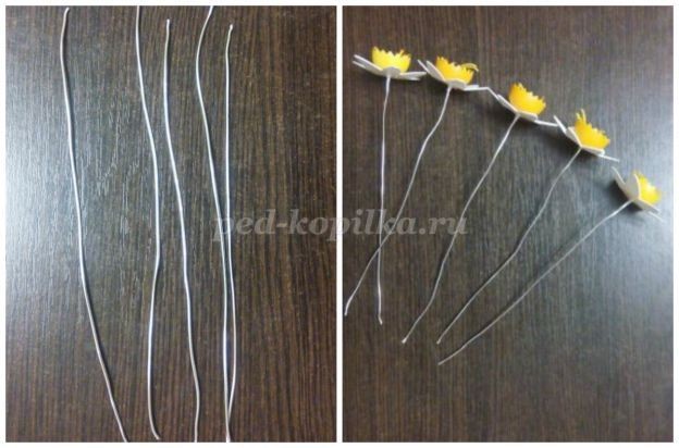 Как сделать нарциссы из пластиковых бутылок