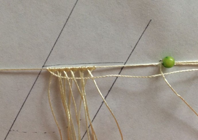 Плетеные серьги "Васильки" Плетеные серьги "Васильки"