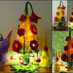 Светильники из фетра и шepсти