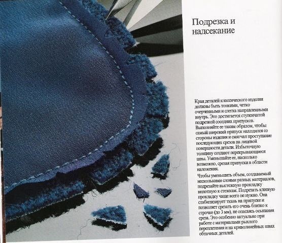 Подрезка и надсекание припусков швов Подрезка и надсекание припусков швов