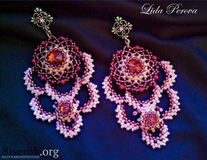 Серьги "Кружева"