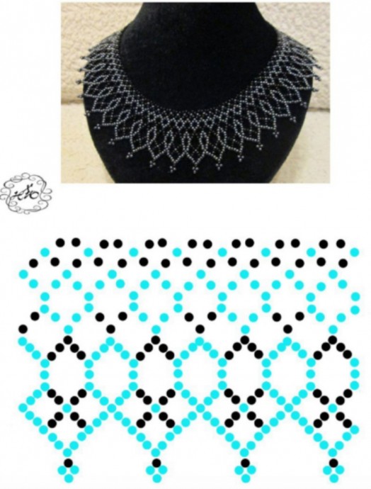 ​Шикарное колье из бисера