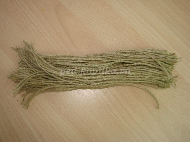 Сувенирная кукла из шпагата: часть 1 Сувенирная кукла из шпагата: часть 1