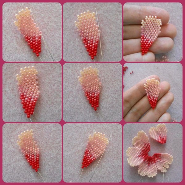 Цветы из бисера