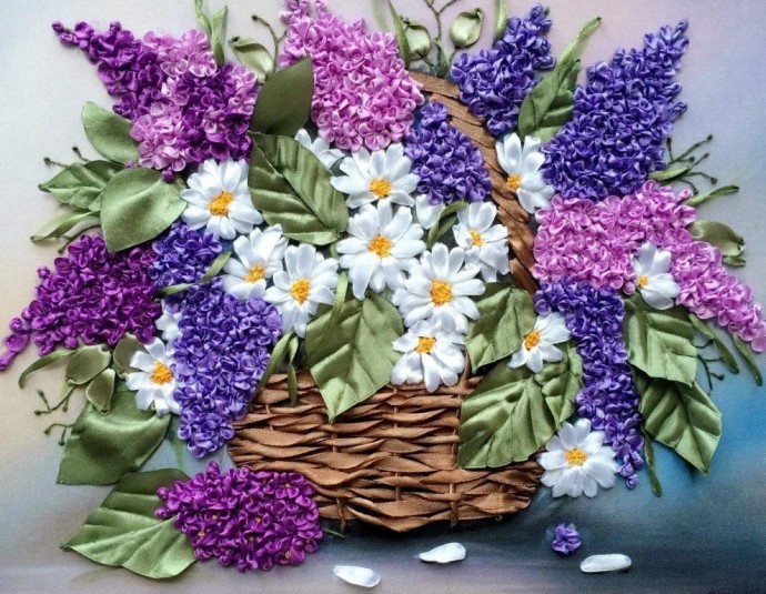 ​Идеи вышивки лентами