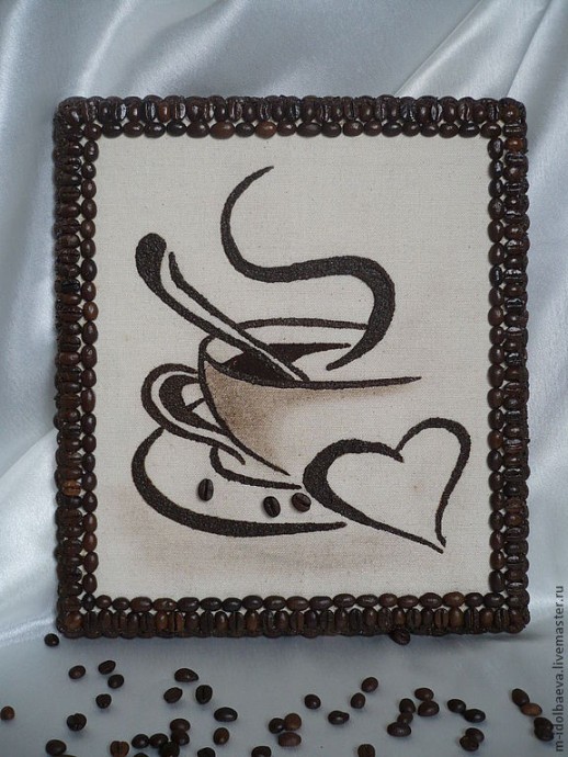 ​Панно из кофейных зерен