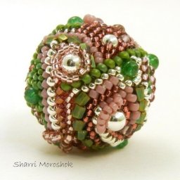 Потрясающе красивые оплетенные бусины