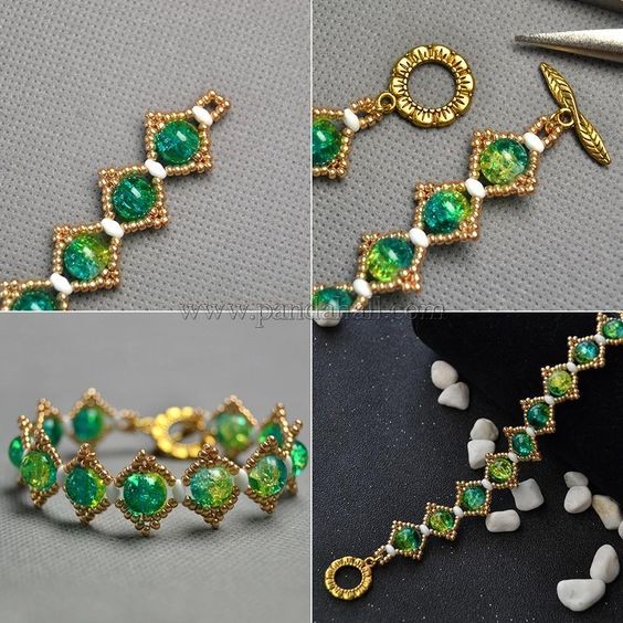 Простые украшения из бисера и бусин