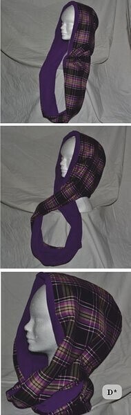 Шарф-хомут с капюшоном