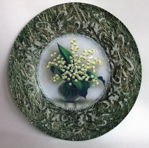 Создаем декоративную тарелку с сизалем Создаем декоративную тарелку с сизалем
