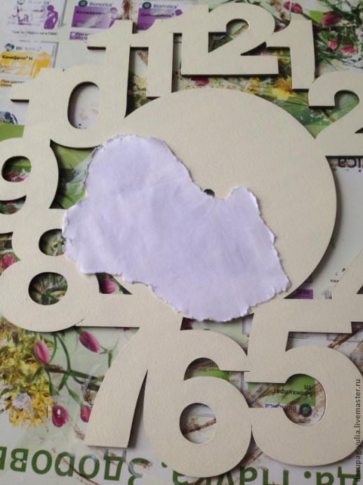 ​Создаём настенные часы в стиле шебби шик: часть 1