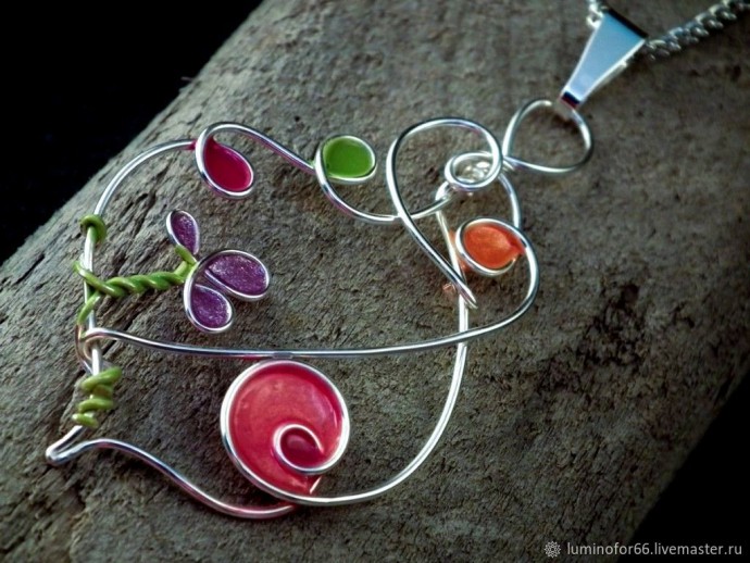 ​Украшения из проволоки и эпоксидной смолы