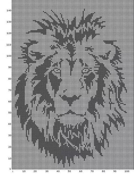 ​Вышиваем львов