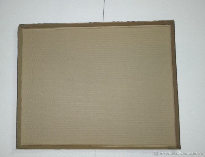 Делаем коробку для картины из гофрокартона: часть 2