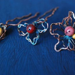 Создаём цветы из медной проволоки: часть 3