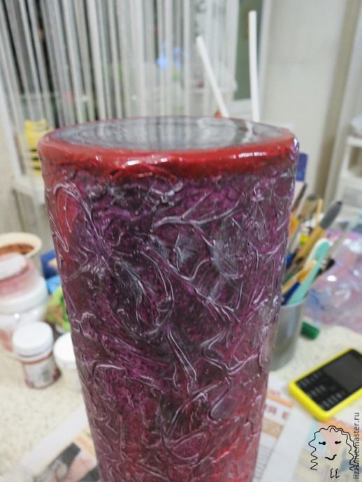 ​Декорируем вазу "Космическая фантазия": часть 2