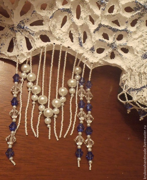 Изготовление ажурного кокошника для снегурочки