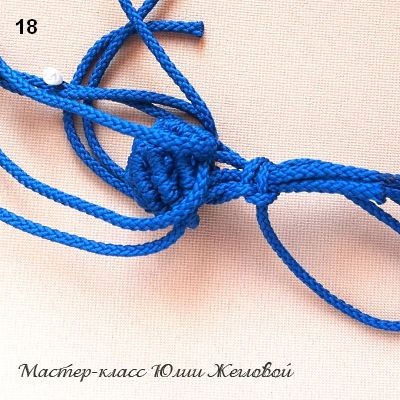 Плетём шарик в технике макраме
