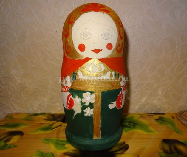 Роспись деревянной матрёшки: часть 2 Роспись деревянной матрёшки: часть 2