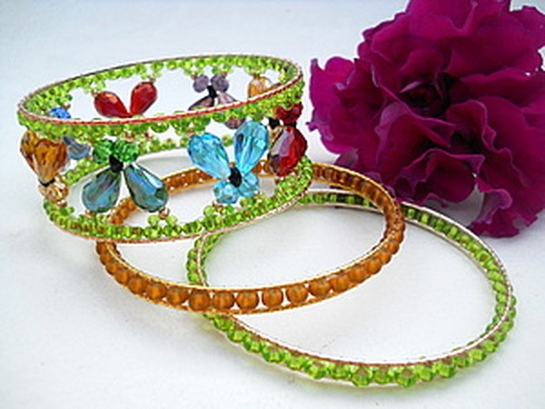 Ажурный браслет "Бабочки": часть 4