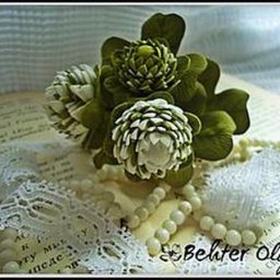 ​Создаем брошь "Белый клевер" из фоамирана: часть 4