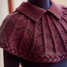 Накидка спицами